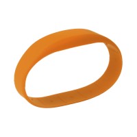 Перезаписываемый RFID браслет T5577 “OFFICE TEMIC” ОРАНЖЕВЫЙ, без застежки