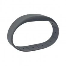 Перезаписываемый RFID браслет T5577 “OFFICE TEMIC” серый, без застежки