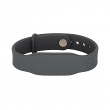 Силиконовый RFID браслет T5577 “PRESTIGE TEMIC” серый, с застёжкой