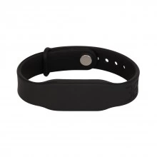Силиконовый RFID браслет T5577 “PRESTIGE TEMIC” черный, с застёжкой