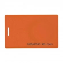 Бесконтактная цветная карта EM-Marine CLAMSHELL (ORANGE) с номером, оранжевого цвета