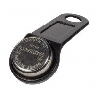 Электронный ключ Touch Memory TM1990A-F5 iButton (черный) с держателем