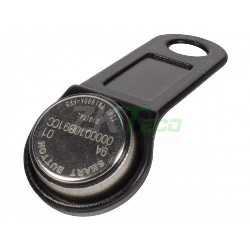 Электронный ключ Touch Memory TM1990A-F5 iButton (черный) с держателем