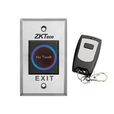 ZKTECO TLEB102-R, бесконтактная металлическая кнопка выхода c пультом RM-100 ZKTECO TLEB102-R, бесконтактная металлическая кнопка выхода c пультом RM-100