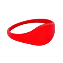 RFID браслет доступа EM-Marine “SLIM” красный, диаметр 65 мм