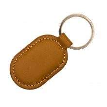 Перезаписываемый кожаный RFID брелок T5577 (CLASSIC) коричневый