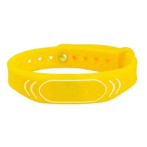 Перезаписываемый RFID браслет T5577 “SPORT” ЖЕЛТЫЙ (125 кГц)