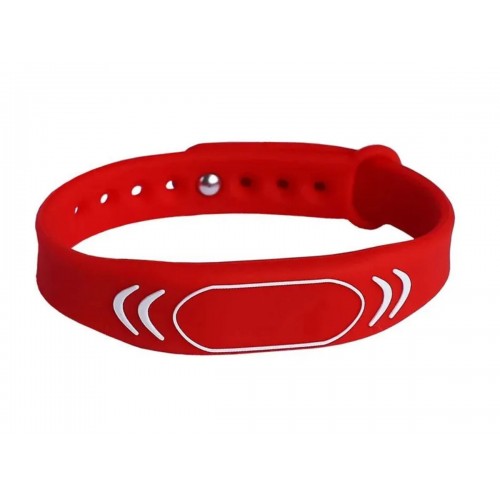 Перезаписываемый RFID браслет T5577 “SPORT” КРАСНЫЙ (125 кГц)