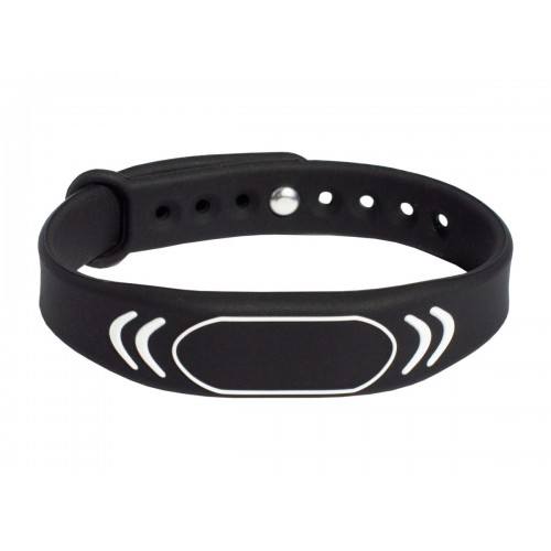 Перезаписываемый RFID браслет T5577 “SPORT” ЧЕРНЫЙ (125 кГц)