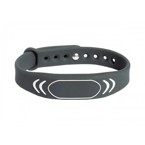 Перезаписываемый RFID браслет T5577 “SPORT” СЕРЫЙ (125 кГц)