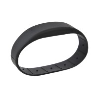 Силиконовый RFID браслет MIFARE “OFFICE” ЧЕРНЫЙ, без застежки