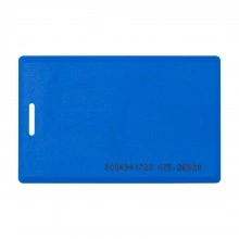 Бесконтактная цветная карта EM-Marine CLAMSHELL (BLUE) с номером, синего цвета