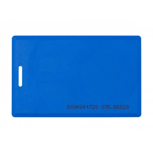Бесконтактная цветная карта EM-Marine CLAMSHELL (BLUE) с номером, синего цвета