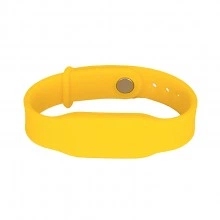 Силиконовый RFID браслет EM-Marine “PRESTIGE” желтый, с застёжкой
